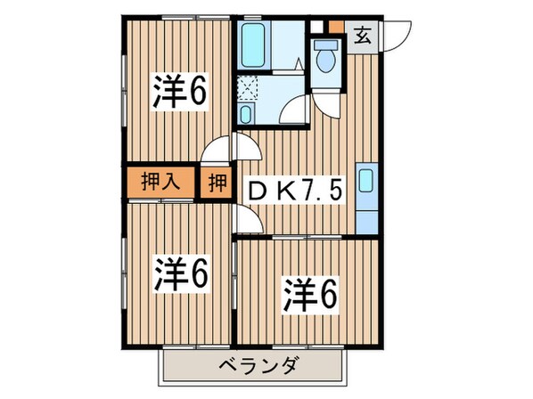 アイリスコ－ポの物件間取画像